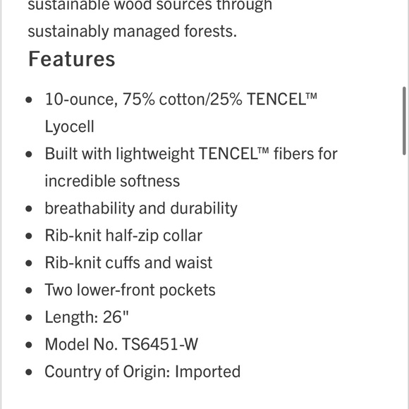 Carhartt Tencel Fiber Relaxed Fit Half Zip Sweatshirt - Picture 8 of 10